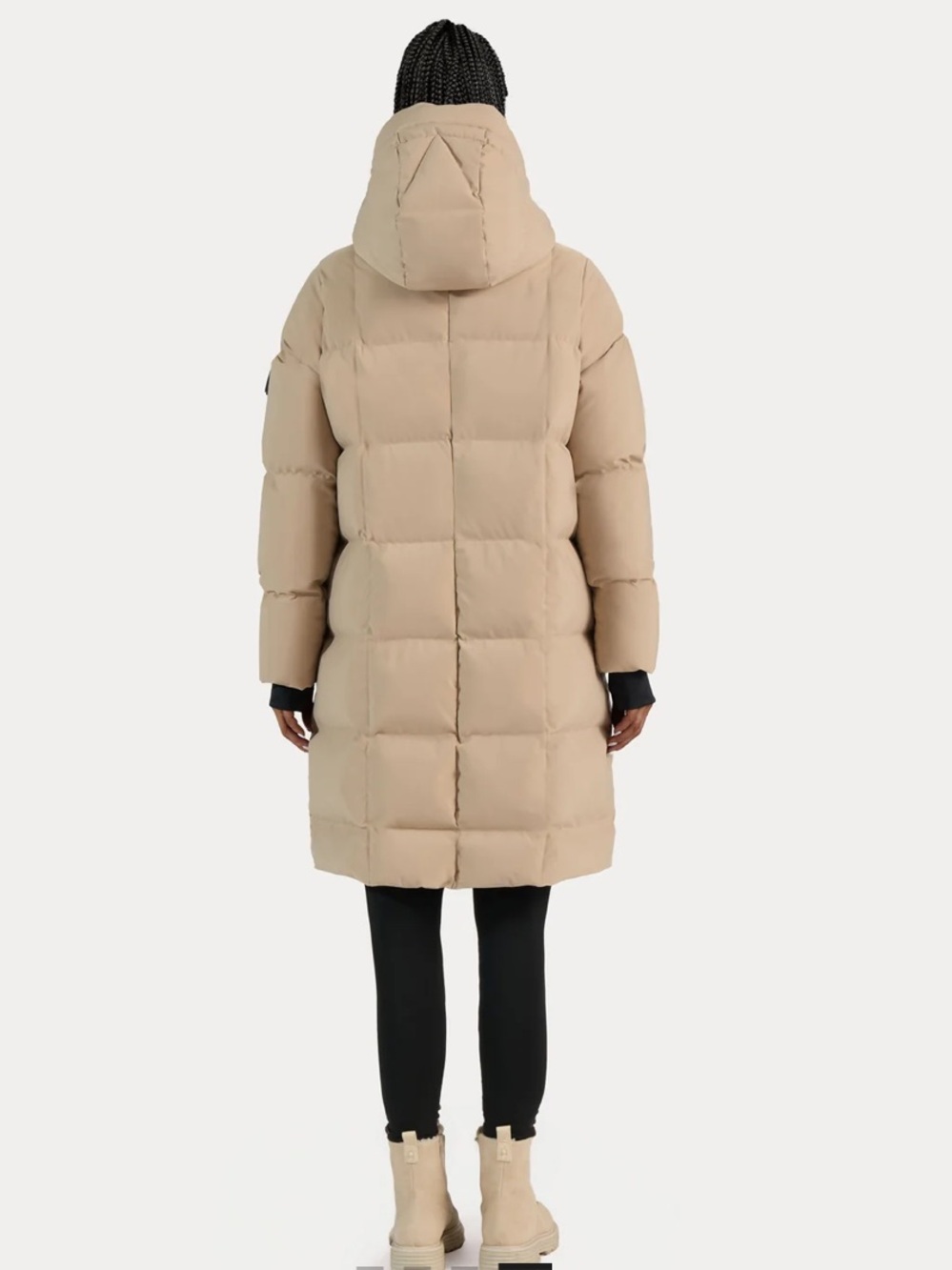 Alpenhaus CLUZE Mid-Length Puffer With Square Quilting Stone Sz L - Picture 2 of 16